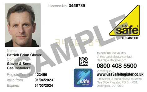 Gas Safe ID Card FRONT 23-24