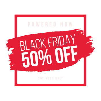 black friday banner - 50%